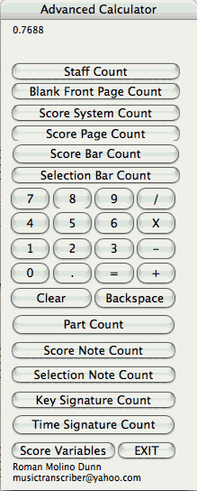 Sibelius Advanced Calculator Pro