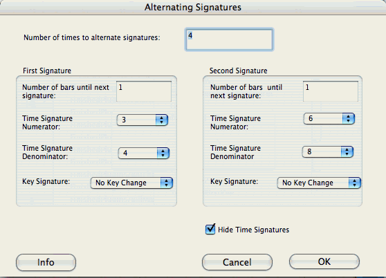 Alternating Signatures