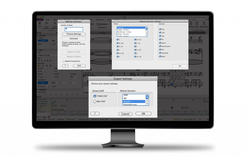 Sibelius Melody Generator