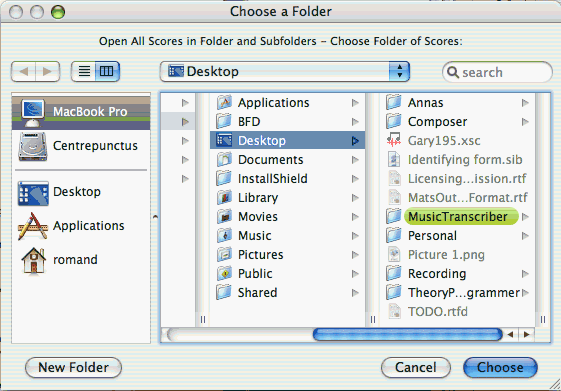 Open All Scores In Folder And Subfolders