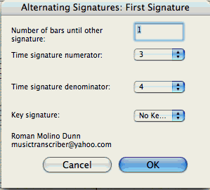 Alternating Signatures