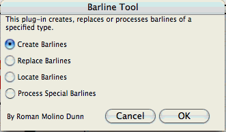 Barline Tool