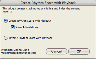 Create Rhythm Score With Playback