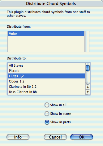 Distribute Chord Symbols