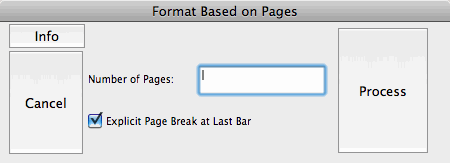 Format Based On Pages