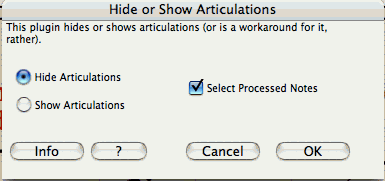 Hide Or Show Articulations