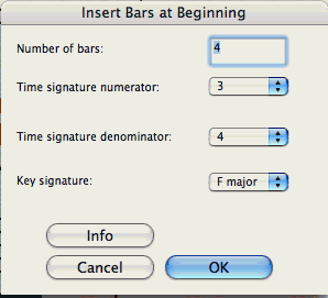 Insert Bars At Beginning