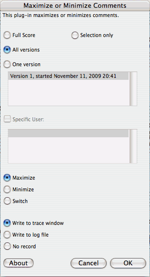Maximize Or Minimize Comments