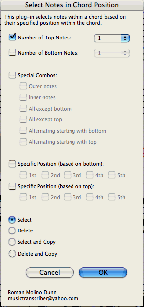 Select Notes In Chord Position
